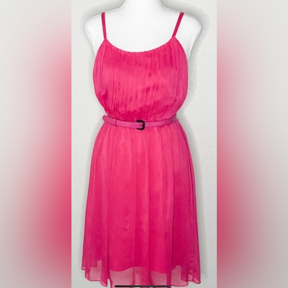 NWT Alice + Olivia Pink Chiffon Cocktail Dress